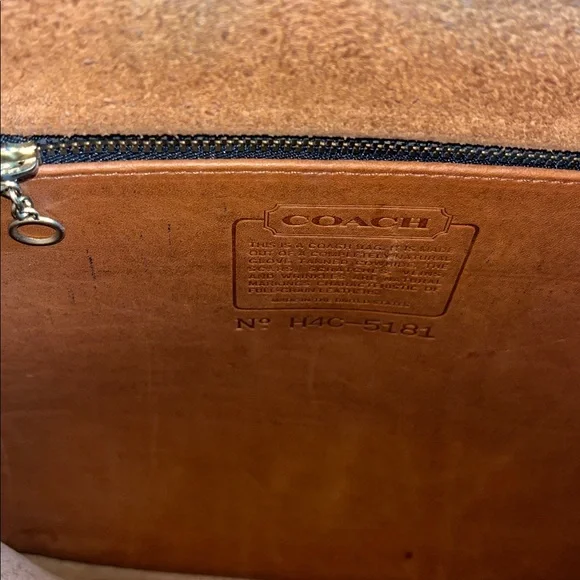 Coach Vintage Classic Brown Leather Menssenger Bag Laptop Bag - Picture 5 of 7
